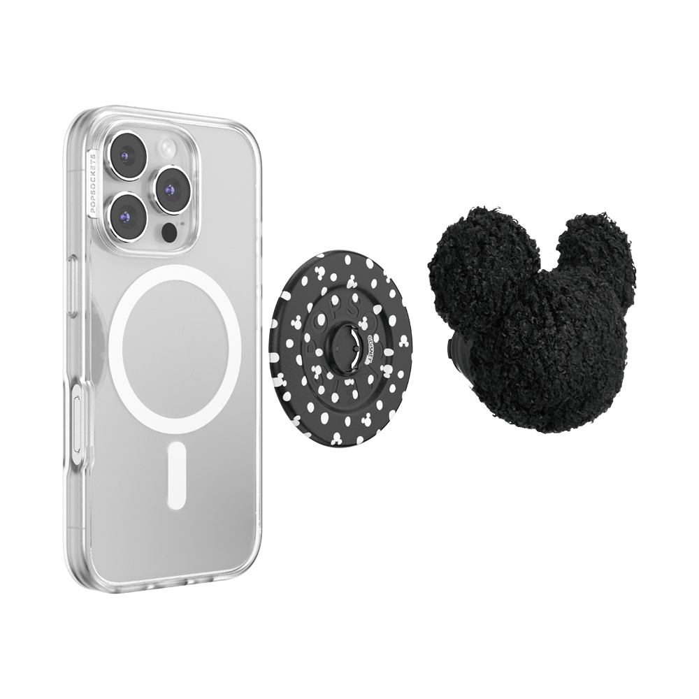 Plush Mickey Black — MagSafe PopGrip - US 78570