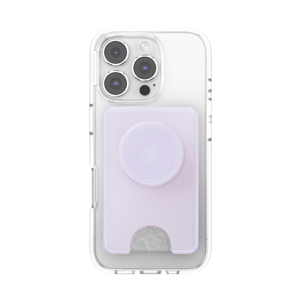 Opalescent White — MagSafe Kick-Out PopWallet+ & Stand - US 51346