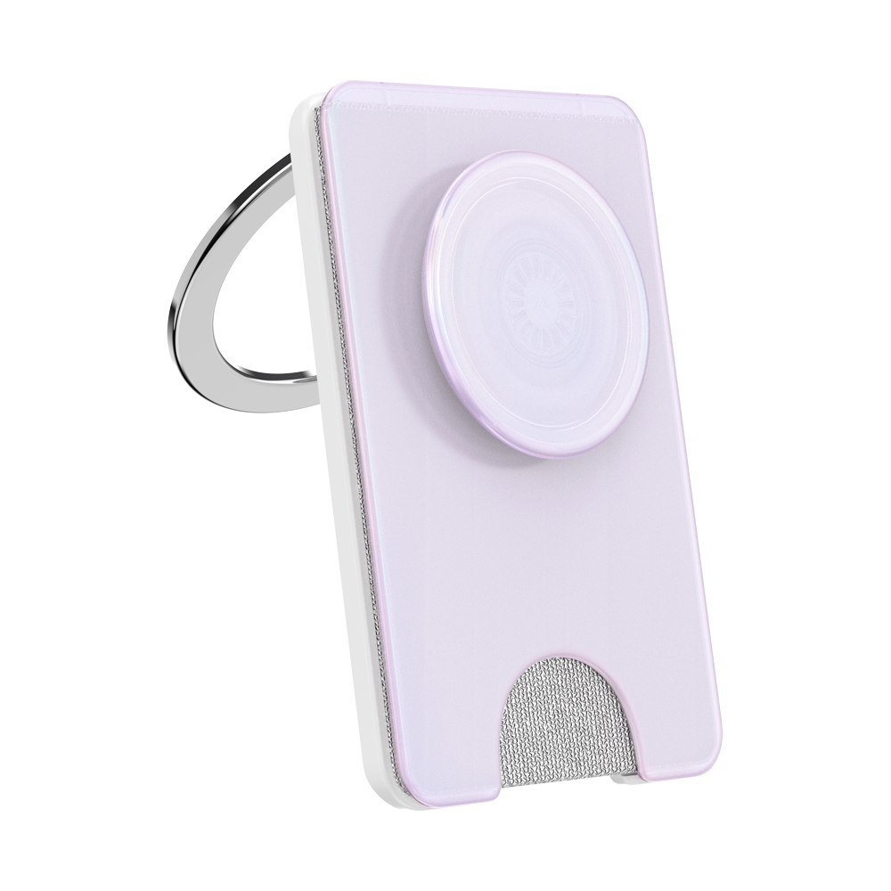 Opalescent White — MagSafe Kick-Out PopWallet+ & Stand - US 07105