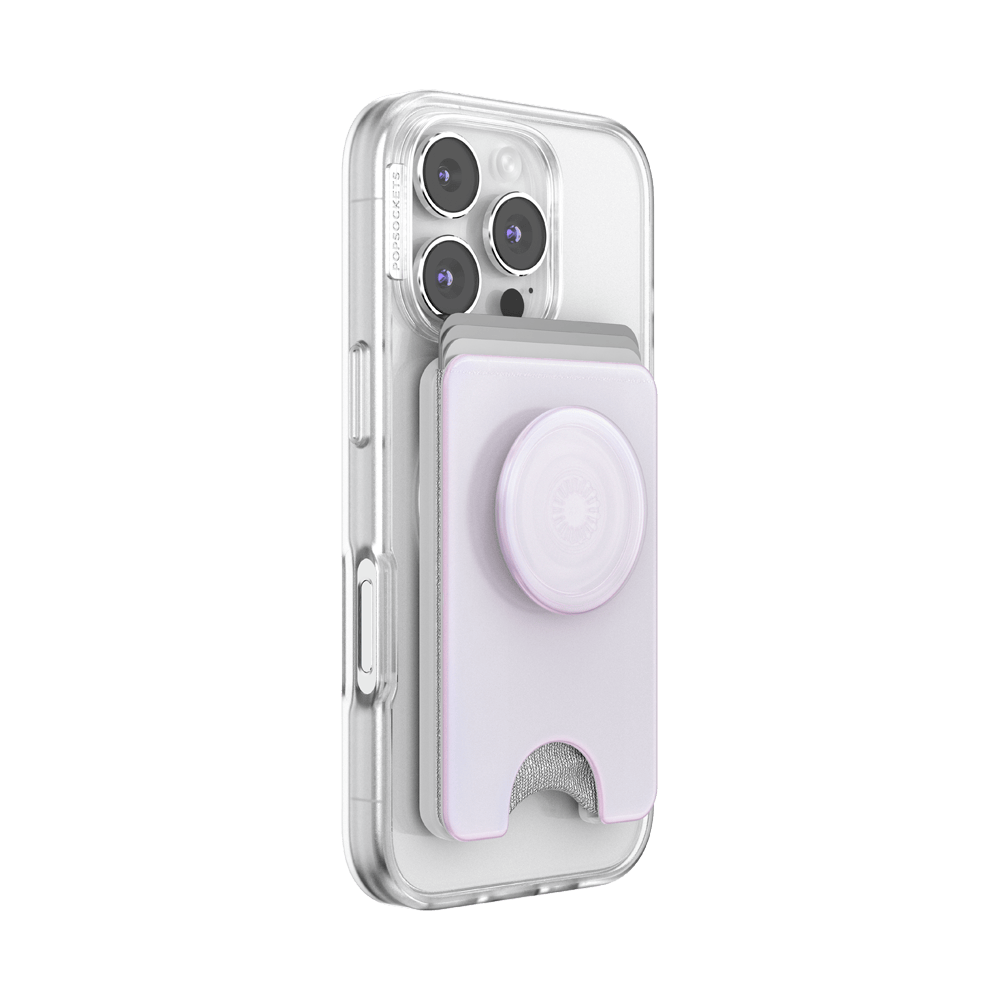 Opalescent White — MagSafe Kick-Out PopWallet+ & Stand - US 38980