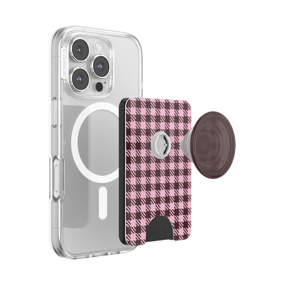 Black Cherry Gingham — MagSafe PopWallet+ - US 21133