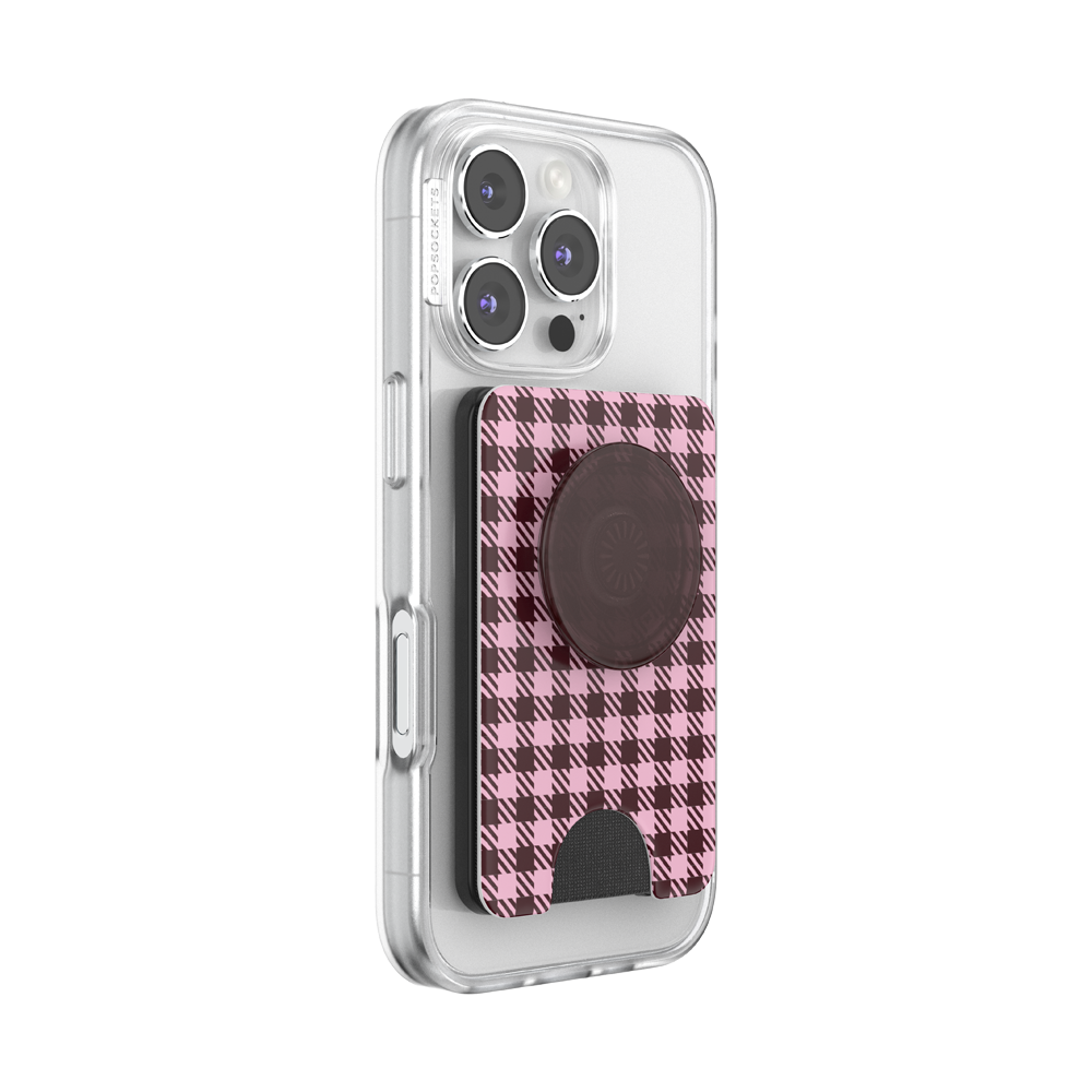 Black Cherry Gingham — MagSafe PopWallet+ - US 21133