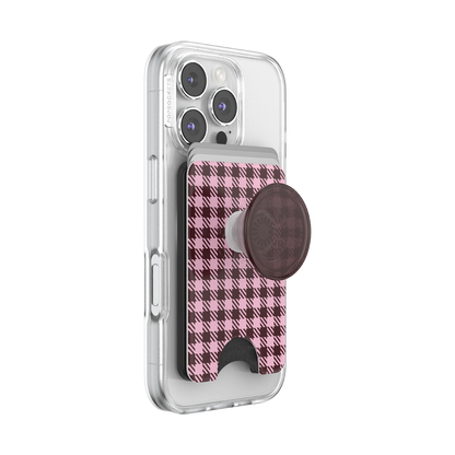 Black Cherry Gingham — MagSafe PopWallet+ - US 21133