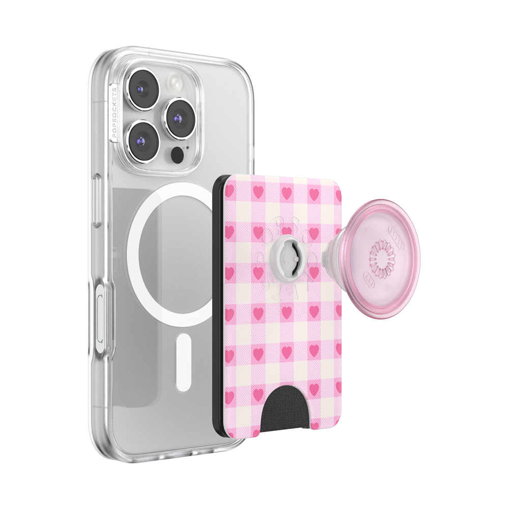 Blush Gingham — MagSafe PopWallet+ - US 09004