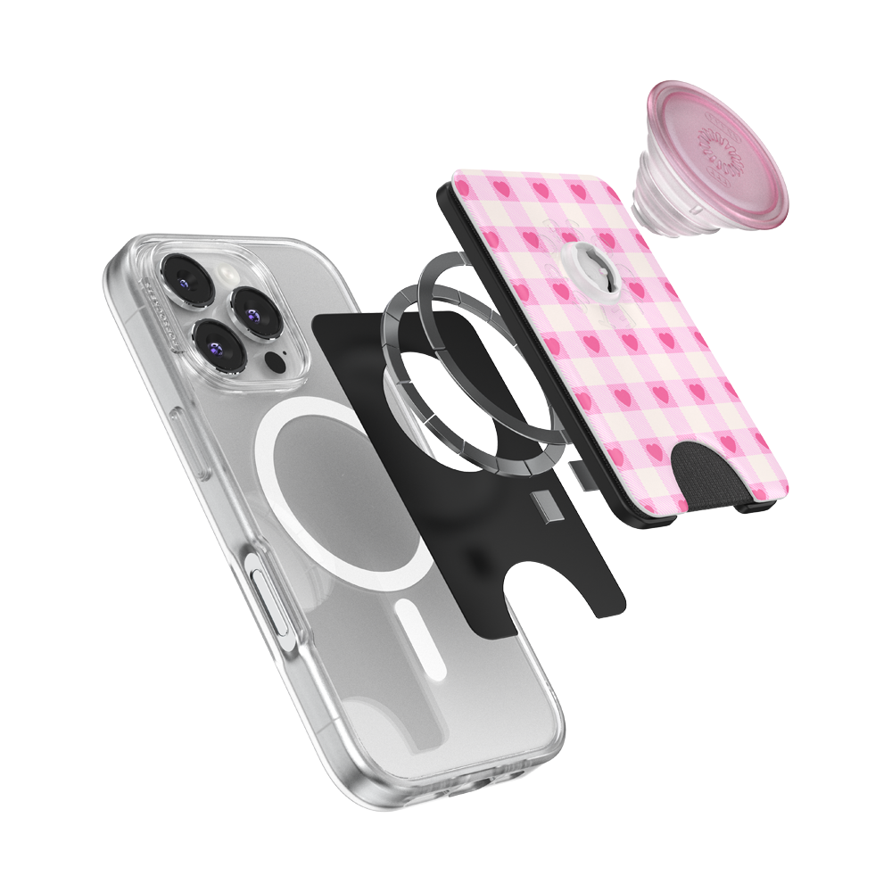 Blush Gingham — MagSafe PopWallet+ - US 06425