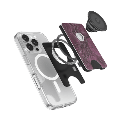 Burgundy Vein — MagSafe PopWallet+ - US 06171