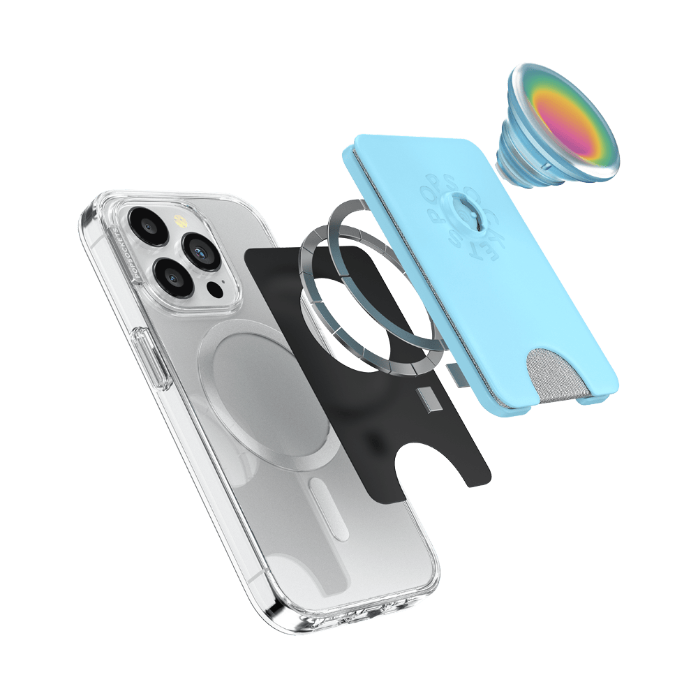 Butterfly Pea Blue Boca Aura — MagSafe PopWallet+ - US 65179