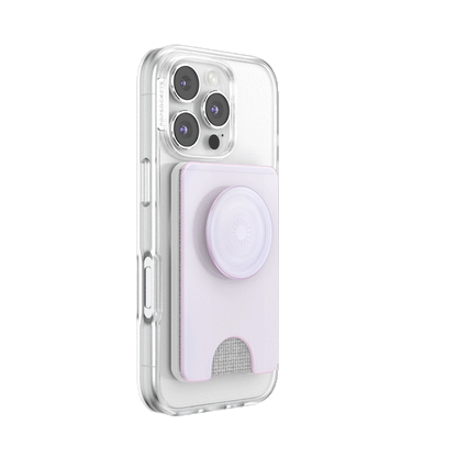 Opalescent White — MagSafe Kick-Out PopWallet+ & Stand - US 02008