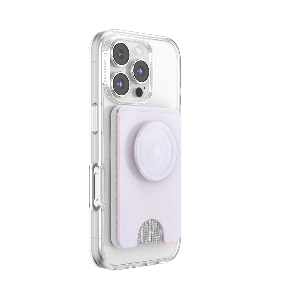 Opalescent White — MagSafe Kick-Out PopWallet+ & Stand - US 51346