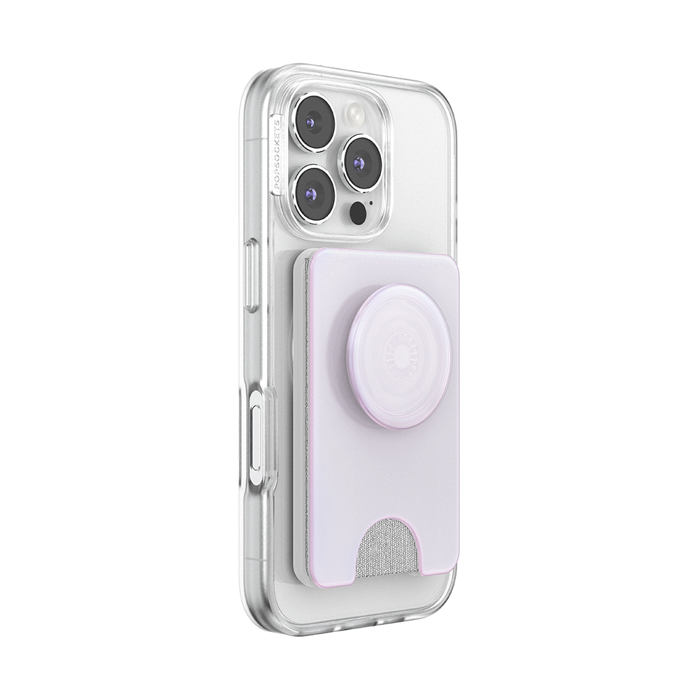 Opalescent White — MagSafe Kick-Out PopWallet+ & Stand - US 07105