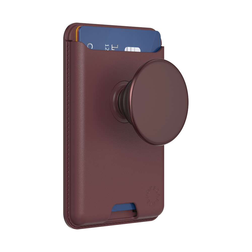 Aluminum Oxblood — Softgoods MagSafe PopWallet+ - US 63926