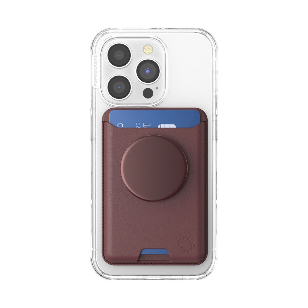 Aluminum Oxblood — Softgoods MagSafe PopWallet+ - US 87017