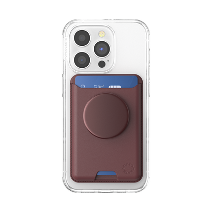 Aluminum Oxblood — Softgoods MagSafe PopWallet+ - US 63926