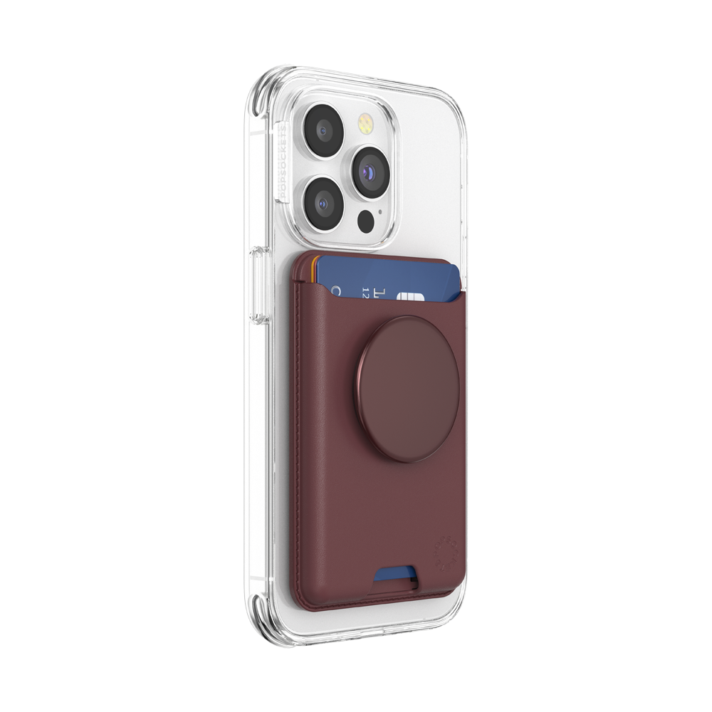 Aluminum Oxblood — Softgoods MagSafe PopWallet+ - US 24881