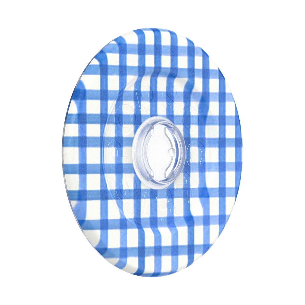 Gingham Blue —  MagSafe Round Base - US 10599