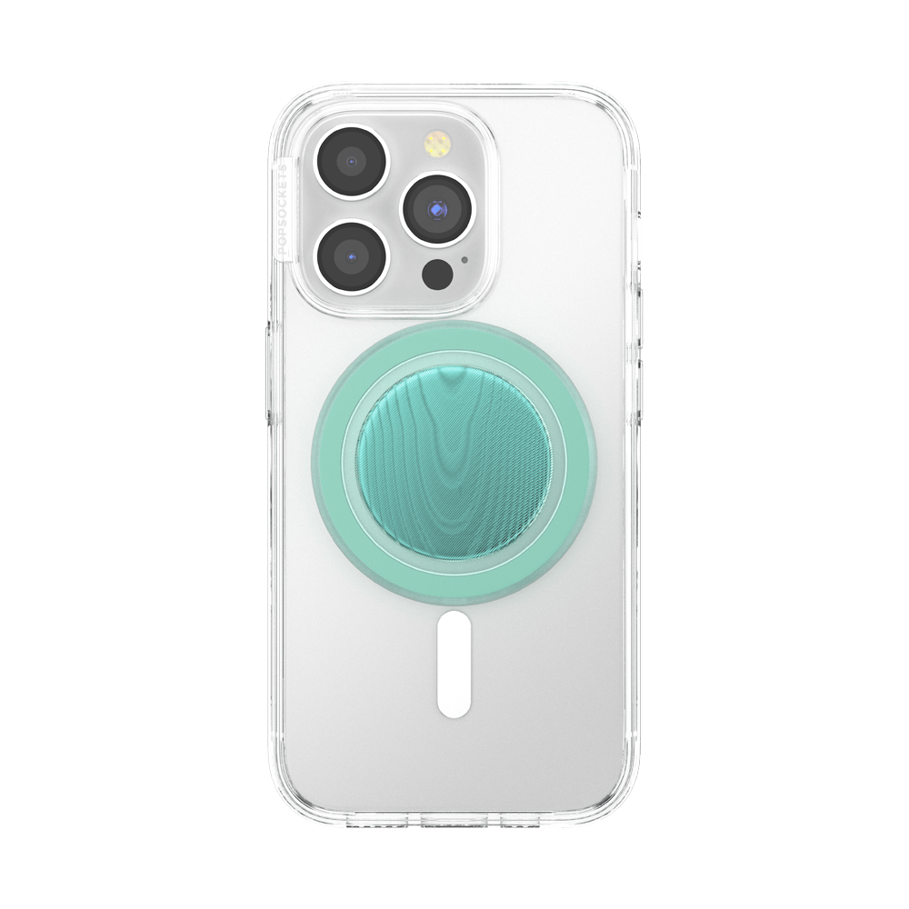 Aluminum Moire Turquoise — MagSafe PopGrip - US 14236