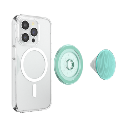 Aluminum Moire Turquoise — MagSafe PopGrip - US 14236