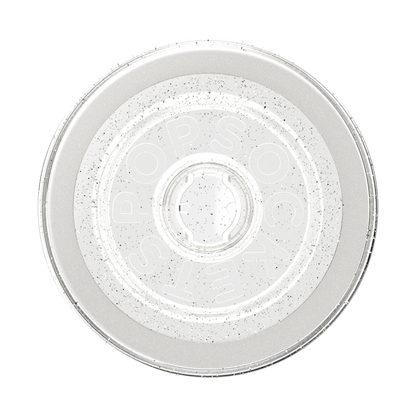 Clear Glitter Silver — MagSafe Round Base - US 30489
