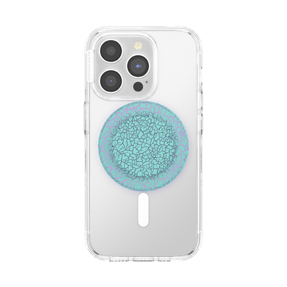 Crackle Reef Printed Sugar Plum — MagSafe PopGrip - US 64443