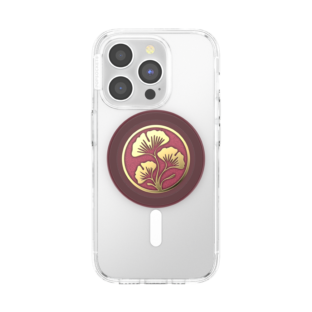 Enamel Ginkgo Oxblood — MagSafe PopGrip - US 82013