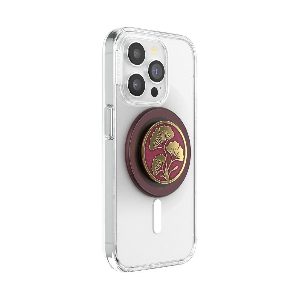 Enamel Ginkgo Oxblood — MagSafe PopGrip - US 23844