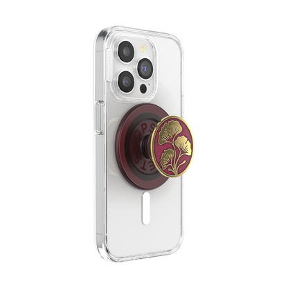 Enamel Ginkgo Oxblood — MagSafe PopGrip - US 57515