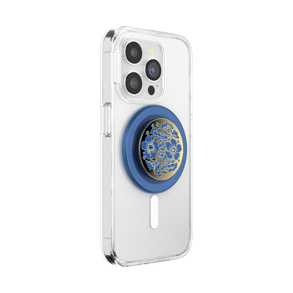 Enamel Lace Blue Vermeer — MagSafe PopGrip - US 08807