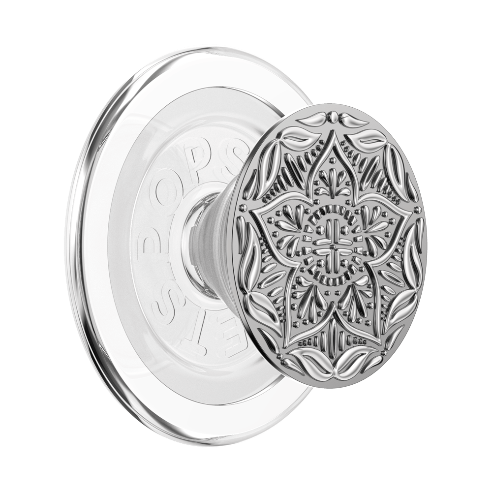 Enamel Silver Mandala — MagSafe PopGrip - US 16969