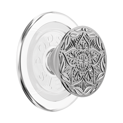 Enamel Silver Mandala — MagSafe PopGrip - US 16969