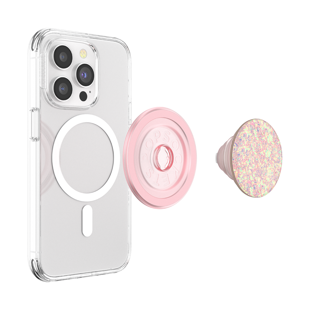 Iridescent Confetti Rose — MagSafe PopGrip - US 31651