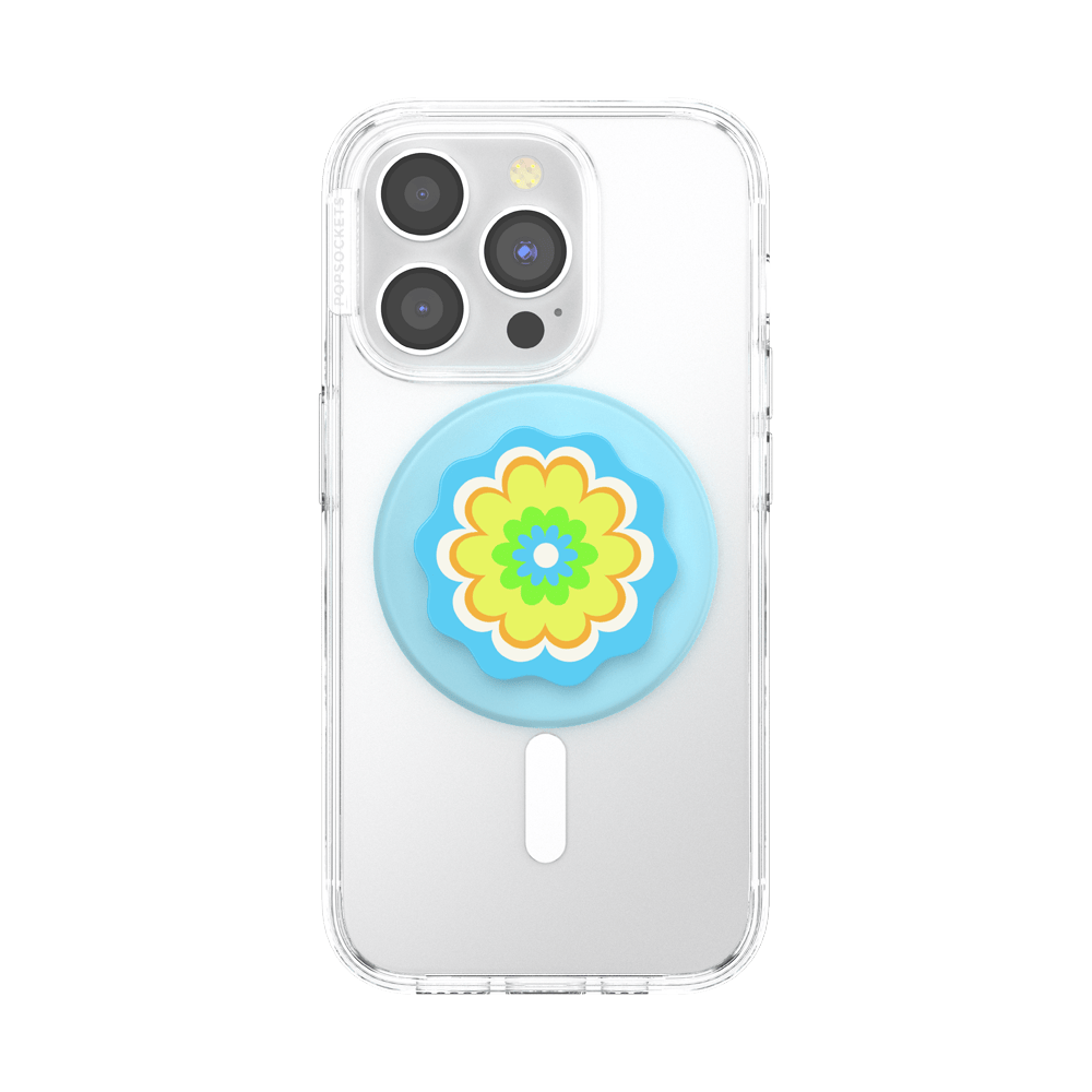 Molded Flower Kaleidoscope Blue — MagSafe PopGrip - US 92219