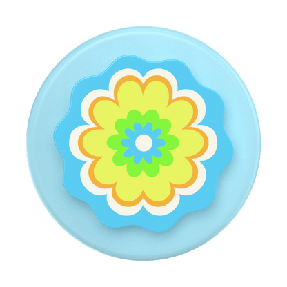 Molded Flower Kaleidoscope Blue — MagSafe PopGrip - US 43749