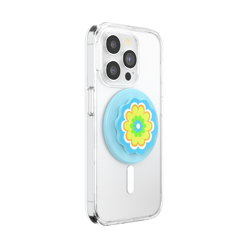Molded Flower Kaleidoscope Blue — MagSafe PopGrip - US 92219