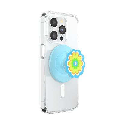 Molded Flower Kaleidoscope Blue — MagSafe PopGrip - US 92219