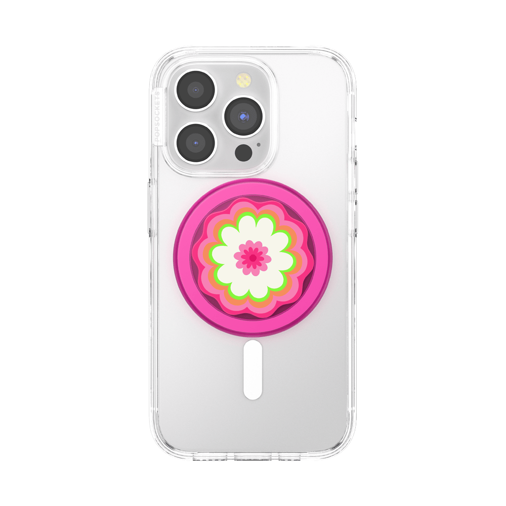Molded Flower Kaleidoscope Pink — MagSafe PopGrip - US 06015