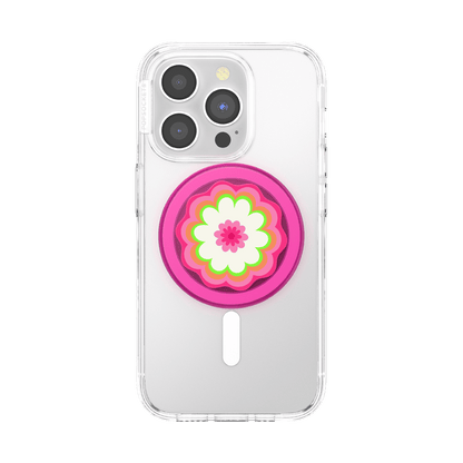 Molded Flower Kaleidoscope Pink — MagSafe PopGrip - US 96474