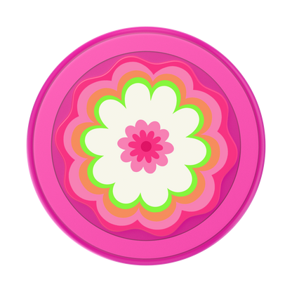 Molded Flower Kaleidoscope Pink — MagSafe PopGrip - US 39313