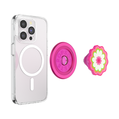 Molded Flower Kaleidoscope Pink — MagSafe PopGrip - US 39313