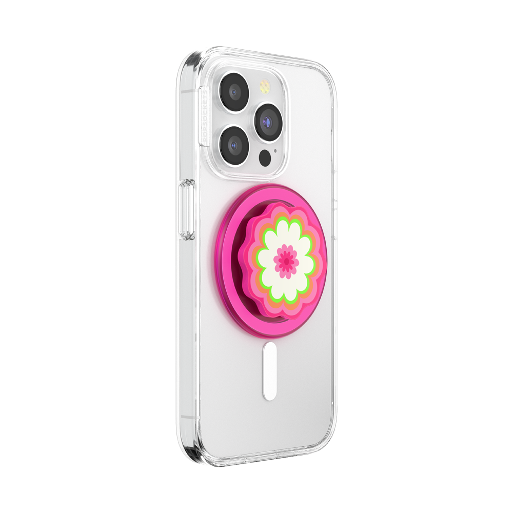 Molded Flower Kaleidoscope Pink — MagSafe PopGrip - US 96474
