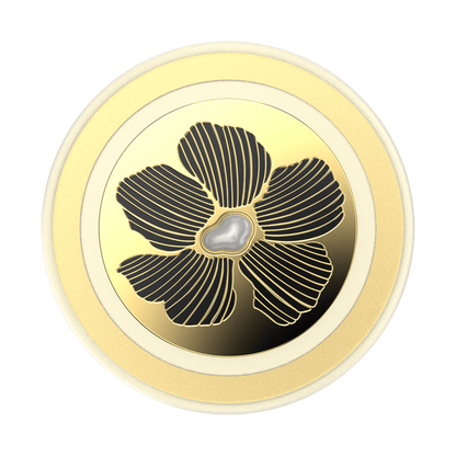 Enamel Mae Flower with Pearl — MagSafe PopGrip - US 05682