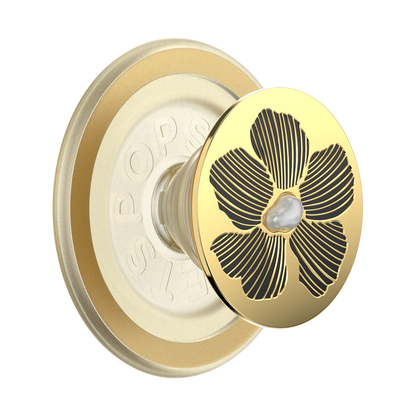 Enamel Mae Flower with Pearl — MagSafe PopGrip - US 76548