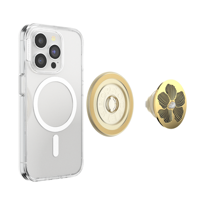 Enamel Mae Flower with Pearl — MagSafe PopGrip - US 39431