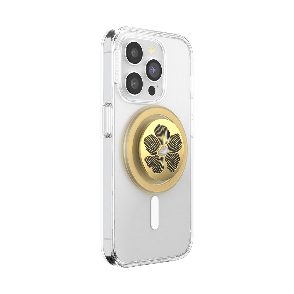 Enamel Mae Flower with Pearl — MagSafe PopGrip - US 33514