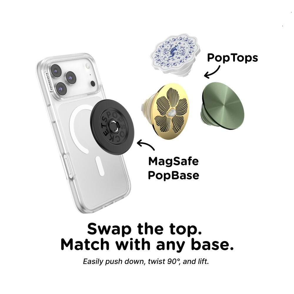 Enamel Mae Flower with Pearl — PopTop - US 35301