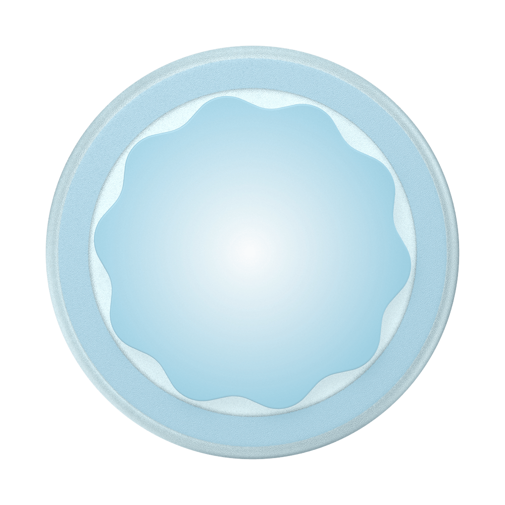 Molded Flower Blue Sigh — MagSafe PopGrip - US 33116
