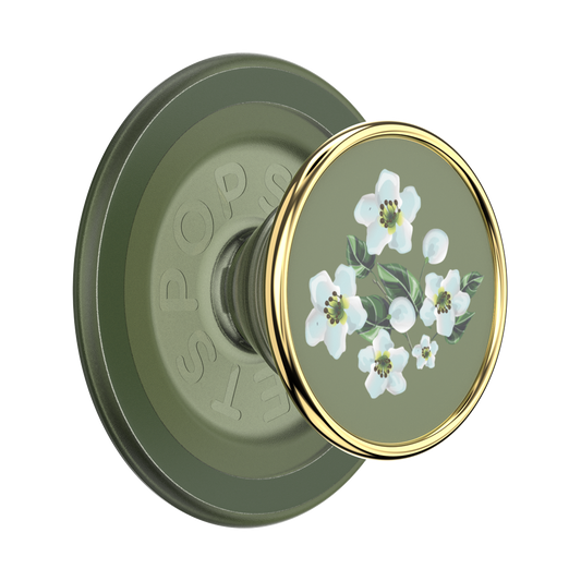 Enamel Floral Relief — MagSafe PopGrip - US 64572