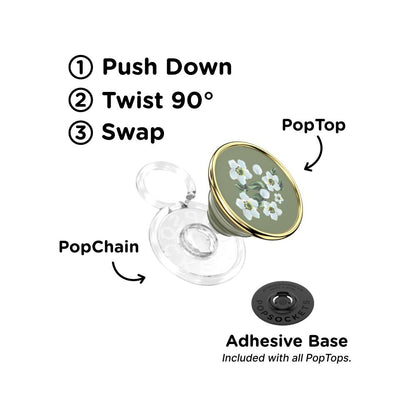 Enamel Floral Relief — PopTop - US 60758