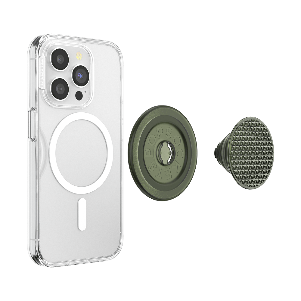 Olive Triangle Knurl — MagSafe PopGrip - US 76764