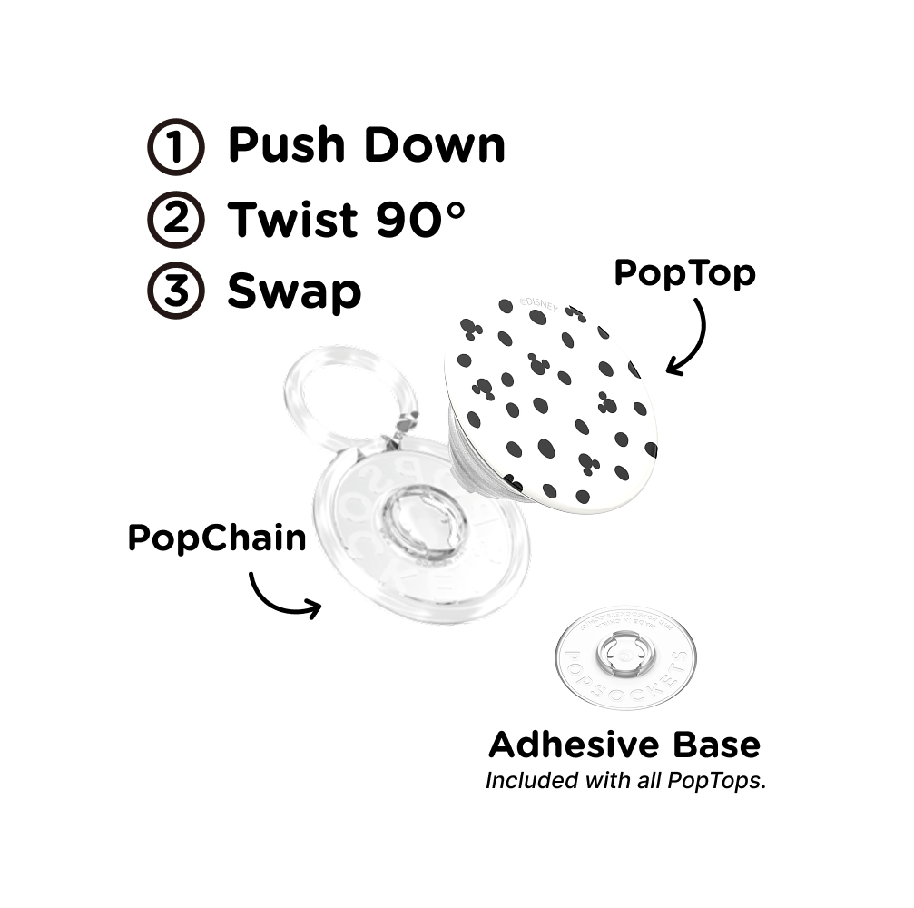 Mickey Polka Dot White — PopTop - US 09234