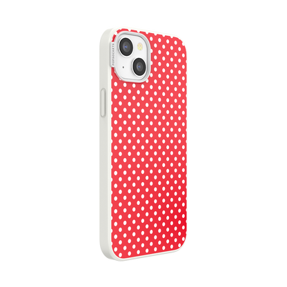 Cherry Red Polka Dot — iPhone 15 Plus MagSafe Case - US 41870